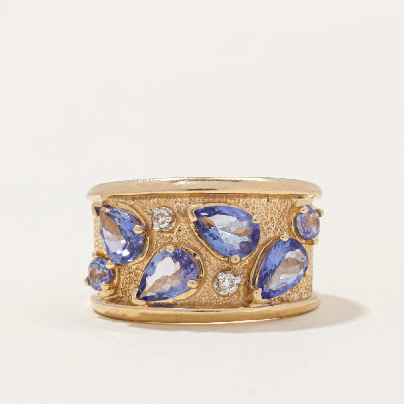 Trending Jewelry Styles Now At Limited-Time Discounts Shop Sale Items Tanzanite & Diamond Cocktail Ring | 1.60ctw, 0.02ctw | SZ 7.25 |