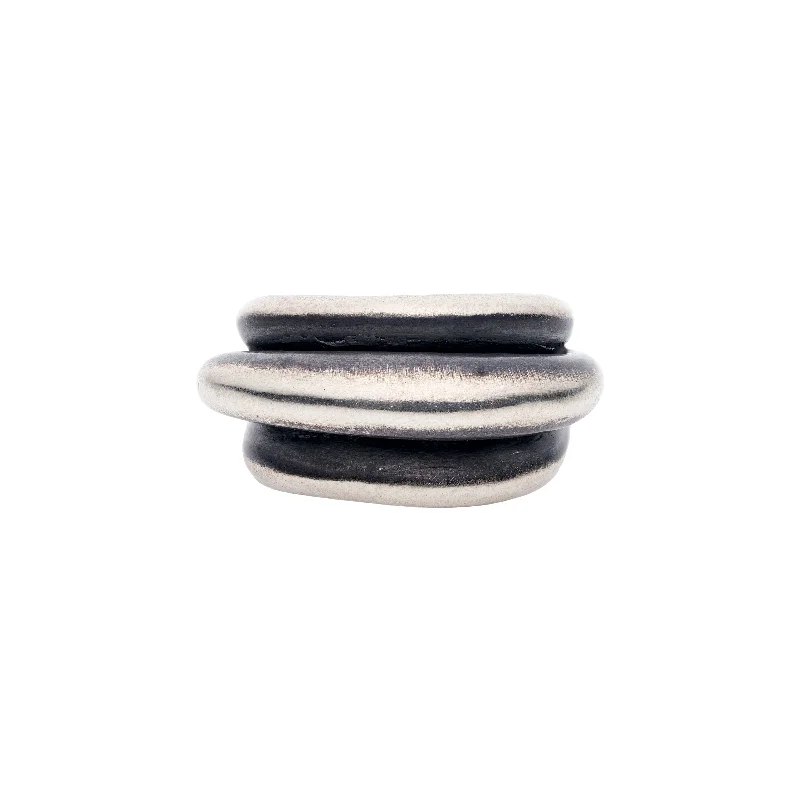 Unmissable Jewelry Clearance – Final Reductions TenThousandThings Sterling Silver Triple Roll Ring