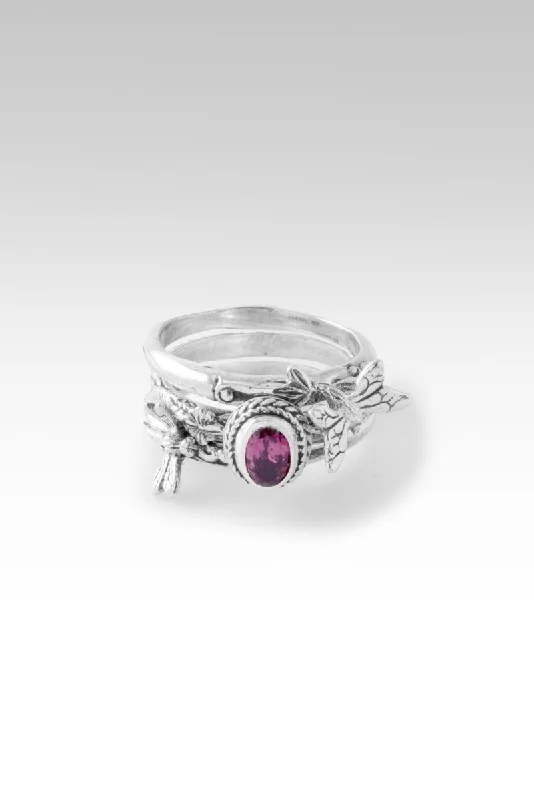 Exclusive Jewelry Markdowns – Limited-Time Offer Transformative Beauty Ring Set of 3™ in Purple Tourmaline