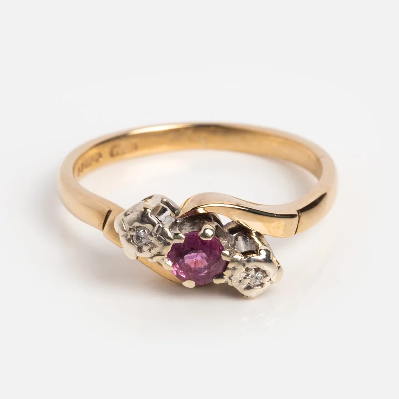 The Ultimate Jewelry Sale – Shop Premium Styles Limited Stock, Big Sale Vintage 9k 1977 Pink Topaz and Diamond Ring