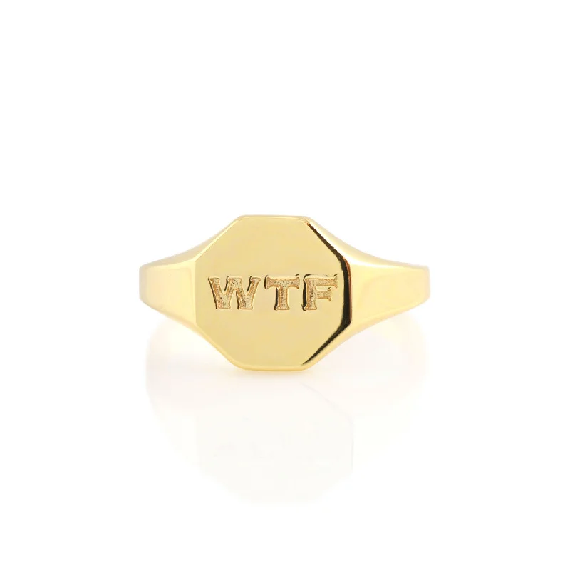 Don't Miss These Dazzling Jewelry Discounts Comfortable Chic WTF Signet Ring