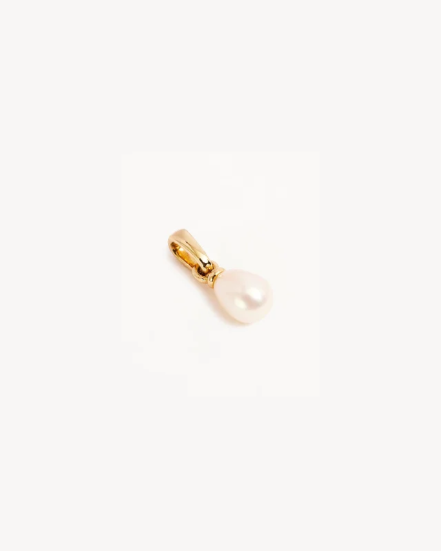 Fashion-Forward Jewelry At Incredible Prices 14k Solid Gold Tranquillity Pearl Necklace Pendant