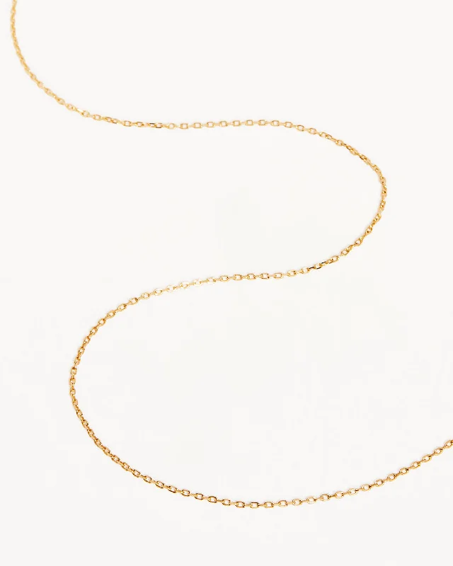 Elegant Jewelry, Exclusive Prices – Shop Now Valentine's Special 14k Solid Gold 18" Signature Chain Necklace