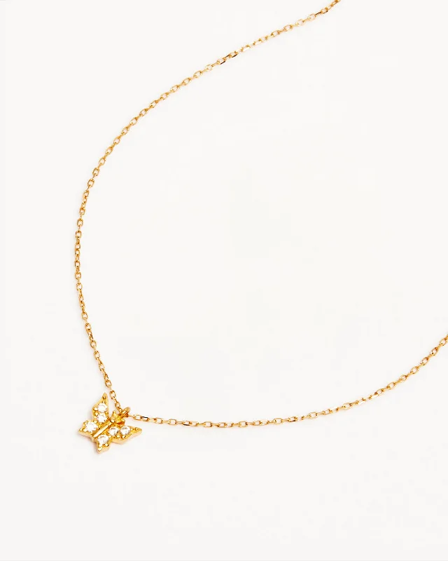 Timeless Elegance Now At Special Discounts 14k Solid Gold Fly With Me Necklace