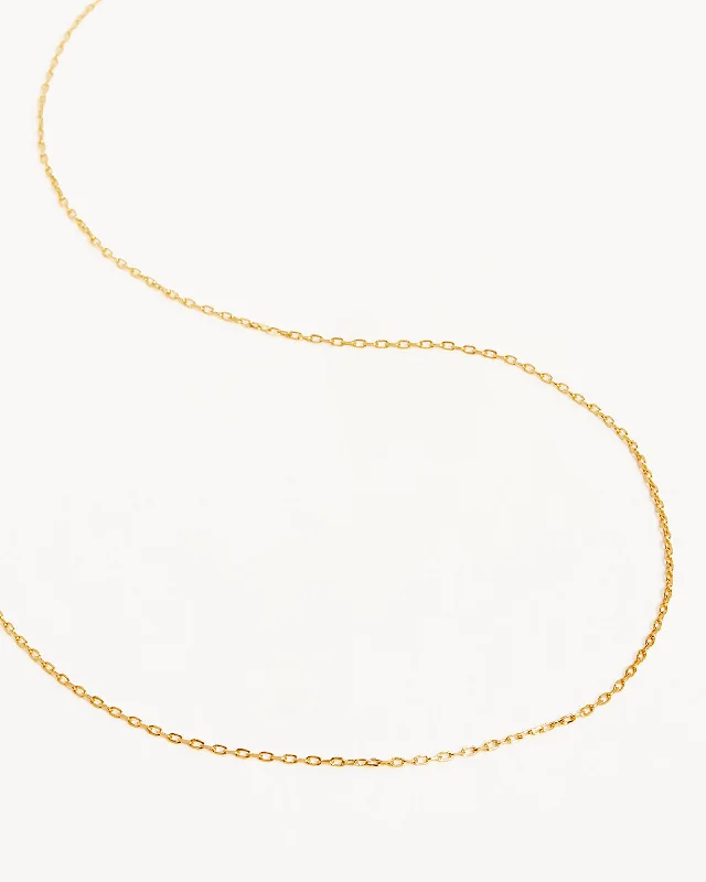 Shop Fine Jewelry With Amazing Deals Flirty Fashion Discounts 18k Gold Vermeil 21" Signature Chain Necklace