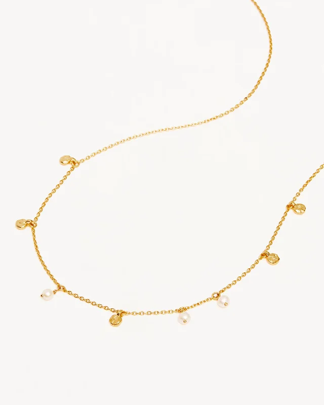 Exclusive Jewelry Offers – Sparkle For Less 18k Gold Vermeil Endless Grace Pearl Choker