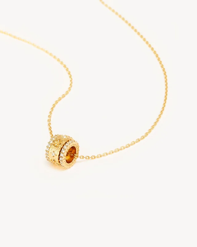 Bestselling Jewelry Now On Sale – Elevate Your Look 18k Gold Vermeil I Am Enough Spinning Meditation Necklace