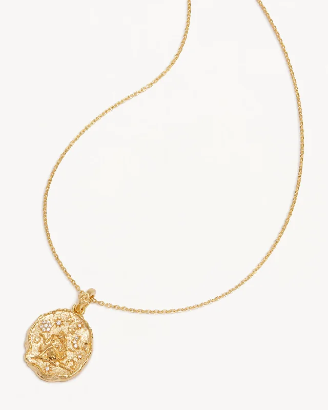 Jewelry Sale Alert – Shop Timeless Elegance Today Hot Trends 18k Gold Vermeil She is Zodiac Necklace - Libra