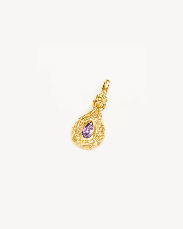 Stunning Jewelry Pieces At The Lowest Prices Ever Chic & Modern Sales 18k Gold Vermeil With Love Birthstone Annex Link Pendant - February