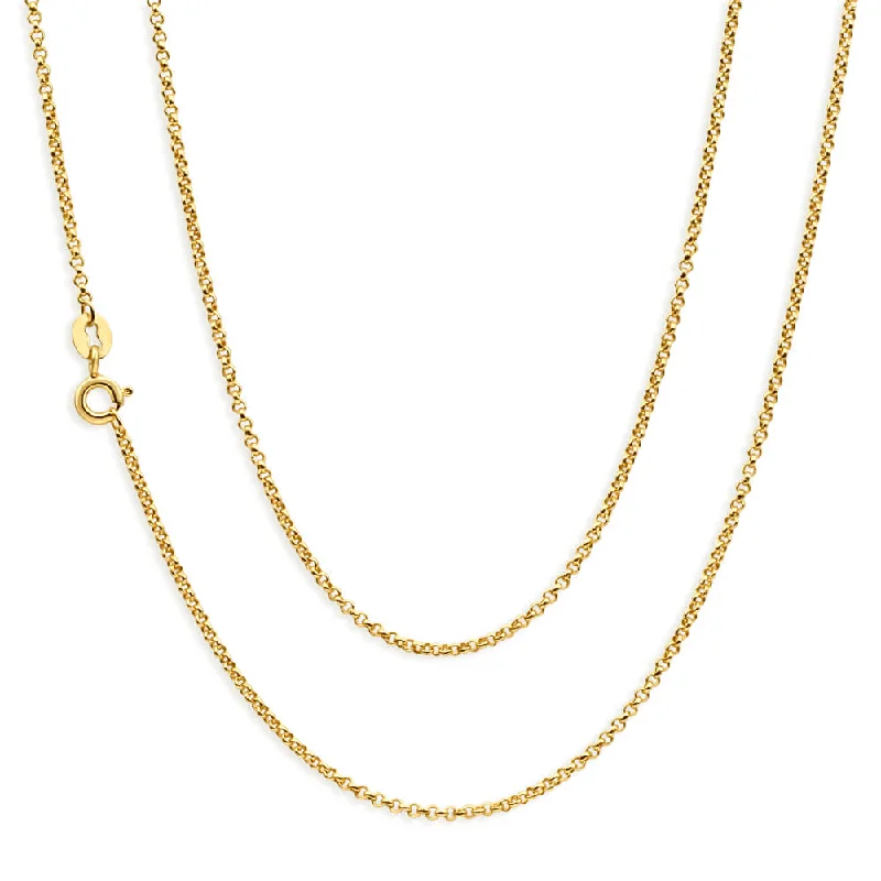 Exclusive Gemstone Jewelry Markdowns – Shop Now Refined Fashion Sale 9ct Charming Yellow Gold Silver Filled Belcher Chain