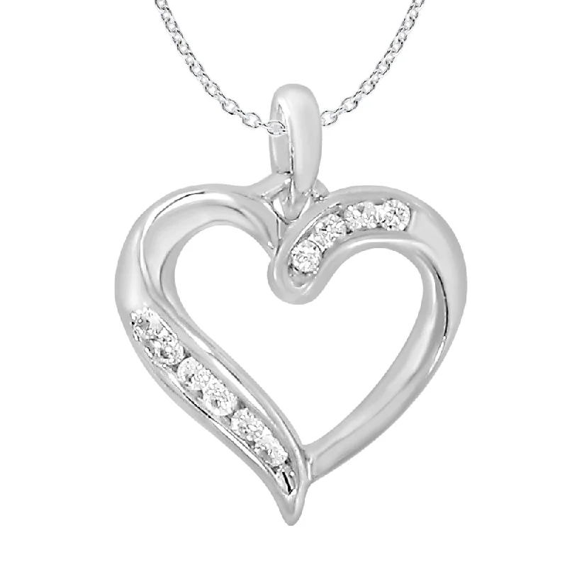 Limited Stock On Premium Jewelry At Low Prices Swimwear Summer Blowout 9ct Elegant White Gold Diamond Pendant With 45cm Chain