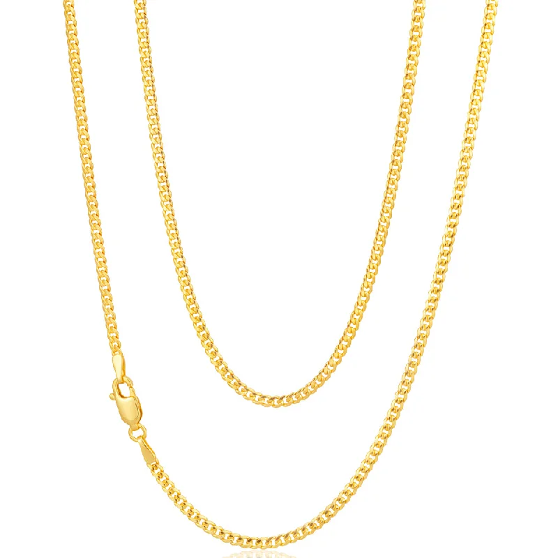 Everyday Jewelry Essentials Now On Sale Street Chic Discounts 9ct Gold Filled Curb 40cm Chain 60 Gauge