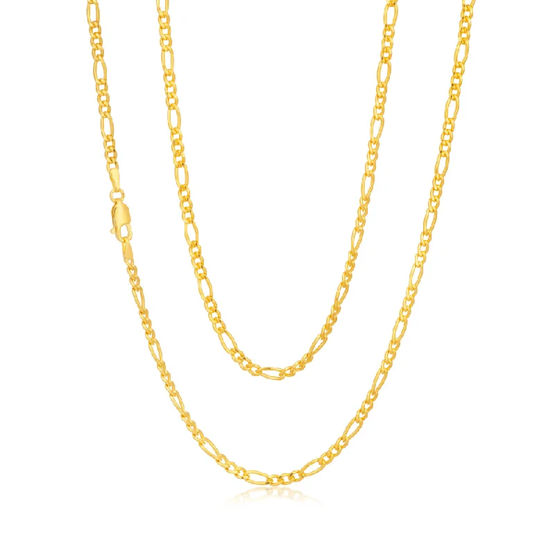 Jewelry Clearance Sale – Final Reductions Stylish Statements 9ct Gold Filled  Figaro 50cm Chain 80 Gauge