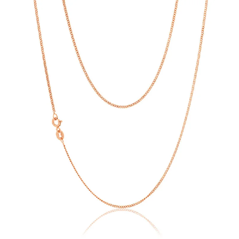 Premium Jewelry Now Available At Special Discounts Trend Leading Collection 9ct Rose Gold Silver Filled 50cm Curb Chain