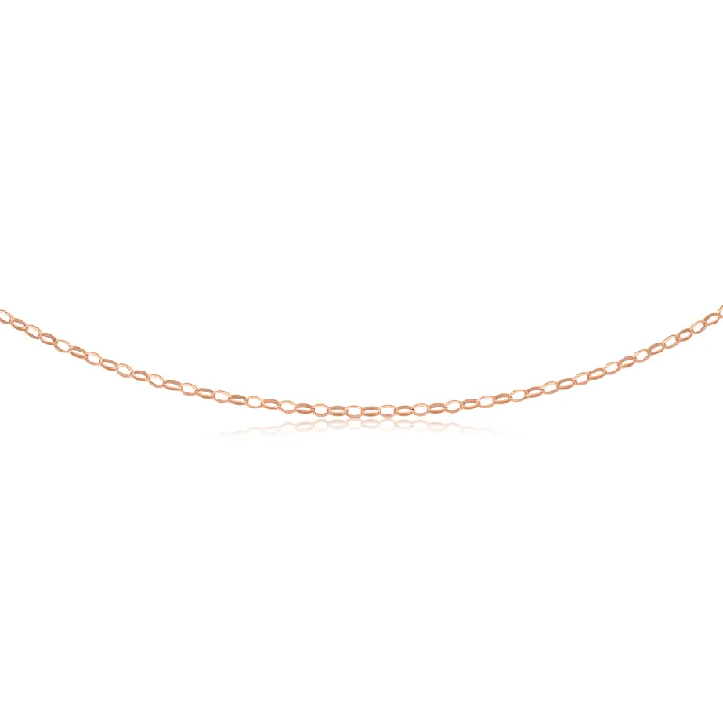 Affordable Luxury Jewelry – Style At A Great Price 9ct Rose Gold Silverfilled 50cm Belcher Chain