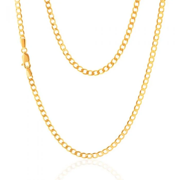 Affordable Elegance – Special Jewelry Sale Now Live 9ct Yellow Gold 45cm Curb Chain