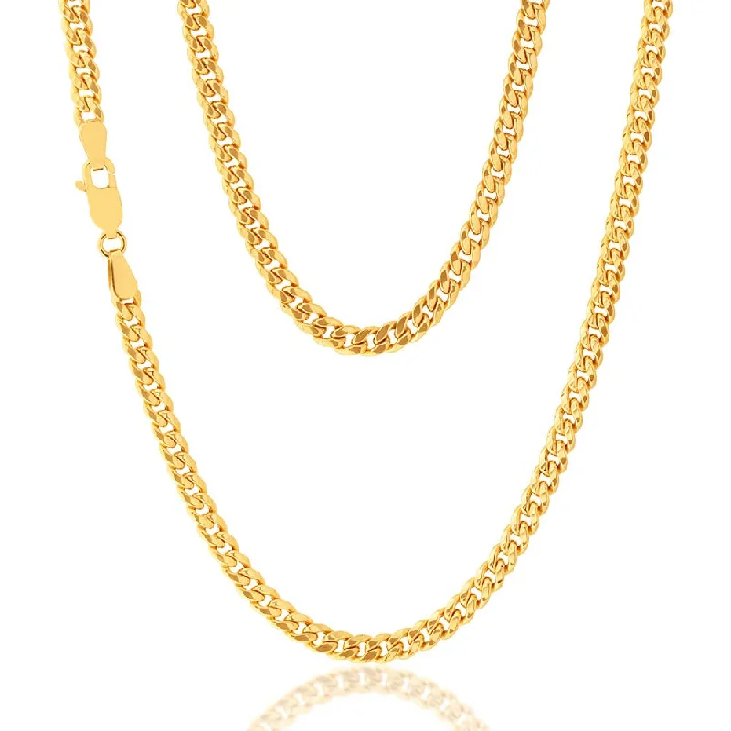 Trending Jewelry Now Available At Exclusive Prices Trendy Fashion Sale 9ct Yellow Gold 50cm Curb Chain