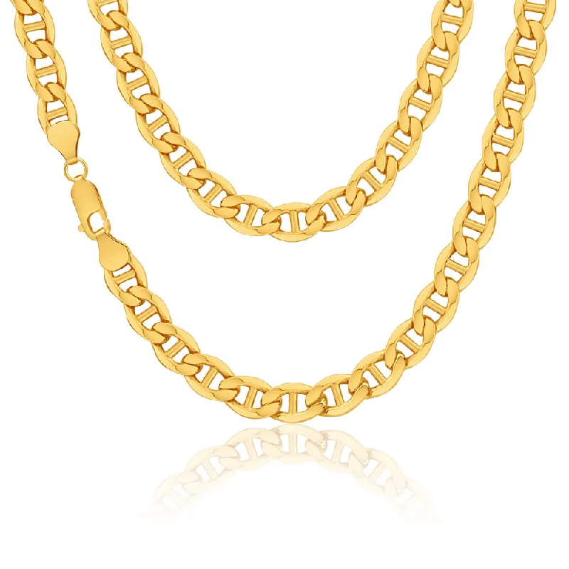 Luxury Meets Affordability – Jewelry Sale Now Live Sale Event, Prices Rock 9ct Yellow Gold 55cm Silver Filled Anchor Chain