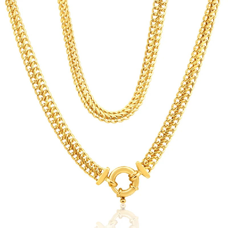 Premium Diamond Jewelry At Once-In-A-Lifetime Discounts 9ct Yellow Gold Copper Filled Mesh Chain