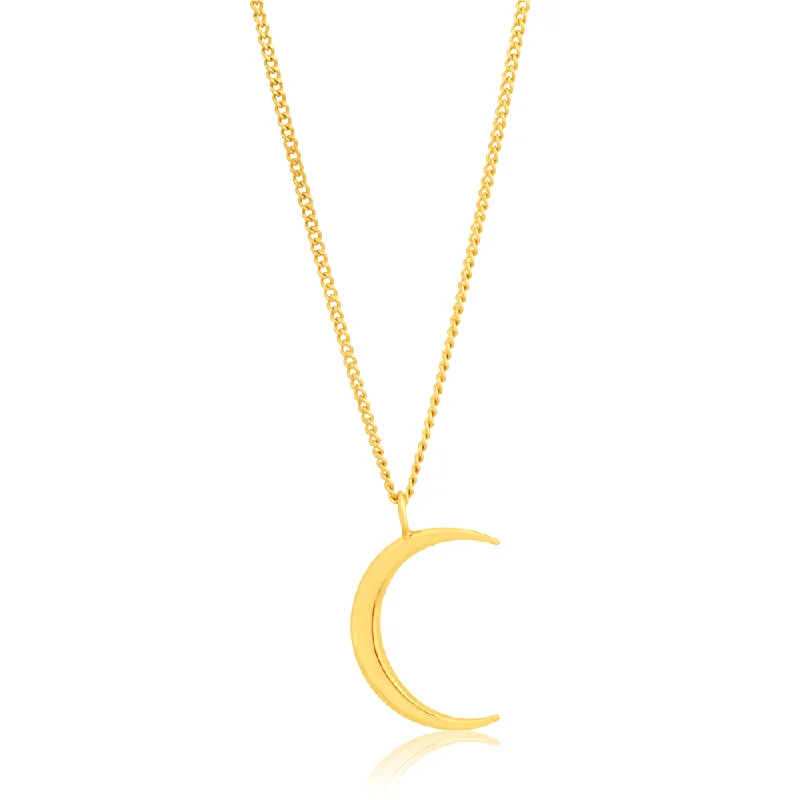 Affordable Luxury Jewelry – Style At A Great Price Hot Sale 9ct Yellow Gold Crescent Moon Pendant 9y