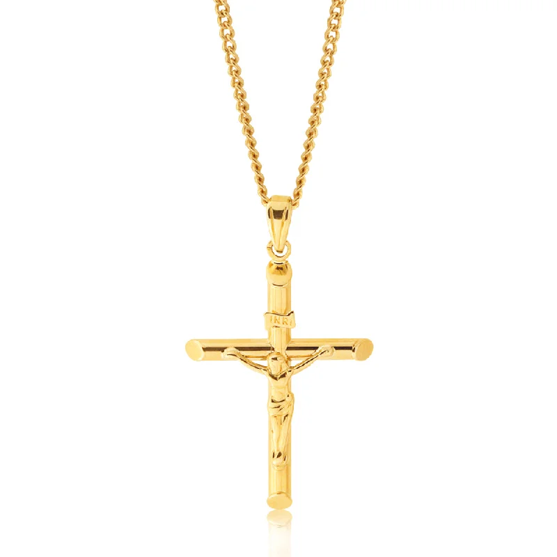 Best Jewelry Deals – Premium Quality At Exclusive Discounts 9ct Yellow Gold  Crucifix 20.5x29 Pendant