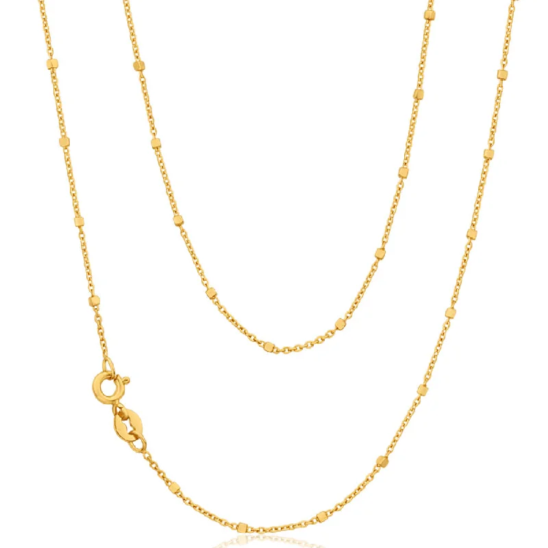 Affordable Glamour – Premium Jewelry For Less Flash Sale 9ct Yellow Gold Fancy Chain