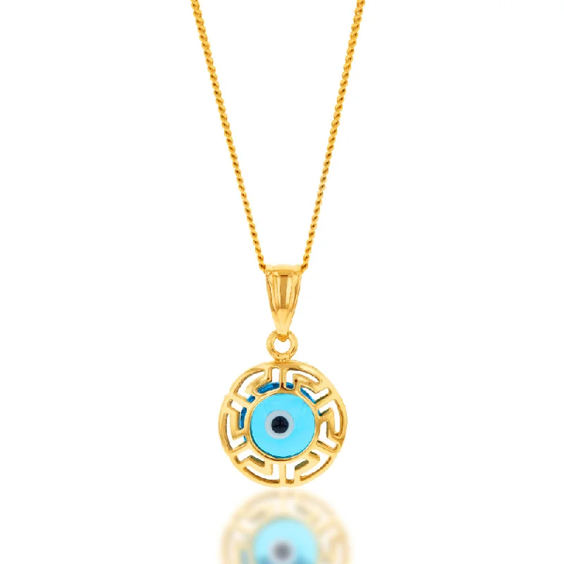 Timeless Jewelry Styles At Wallet-Friendly Prices 9ct Yellow Gold Fancy Evil Evil Pendant