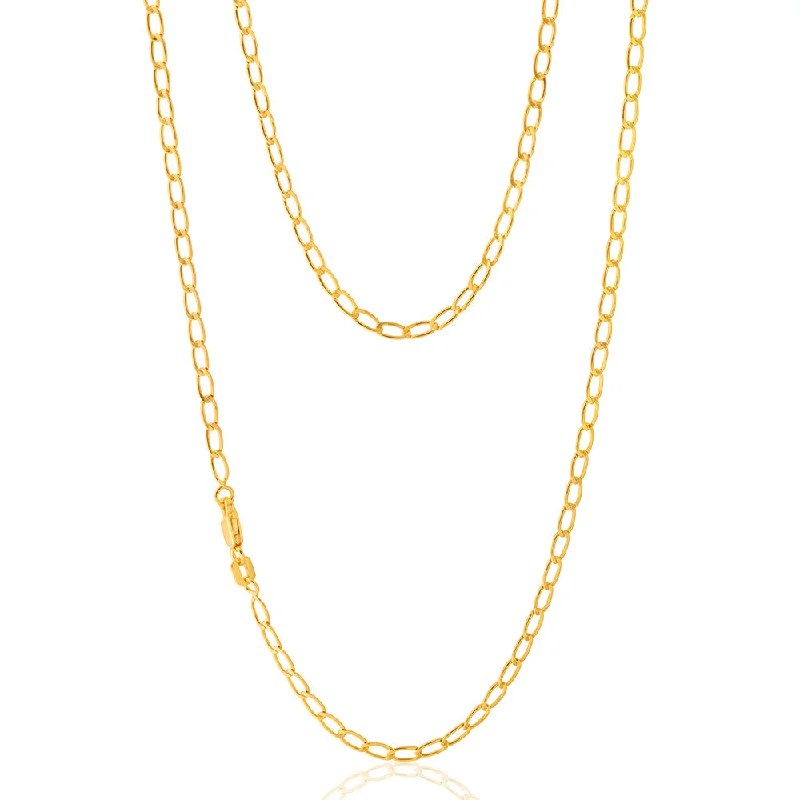 Affordable Luxury Jewelry For Every Occasion Buy More, Save More 9ct Yellow Gold Filled 50cm Curb Chain