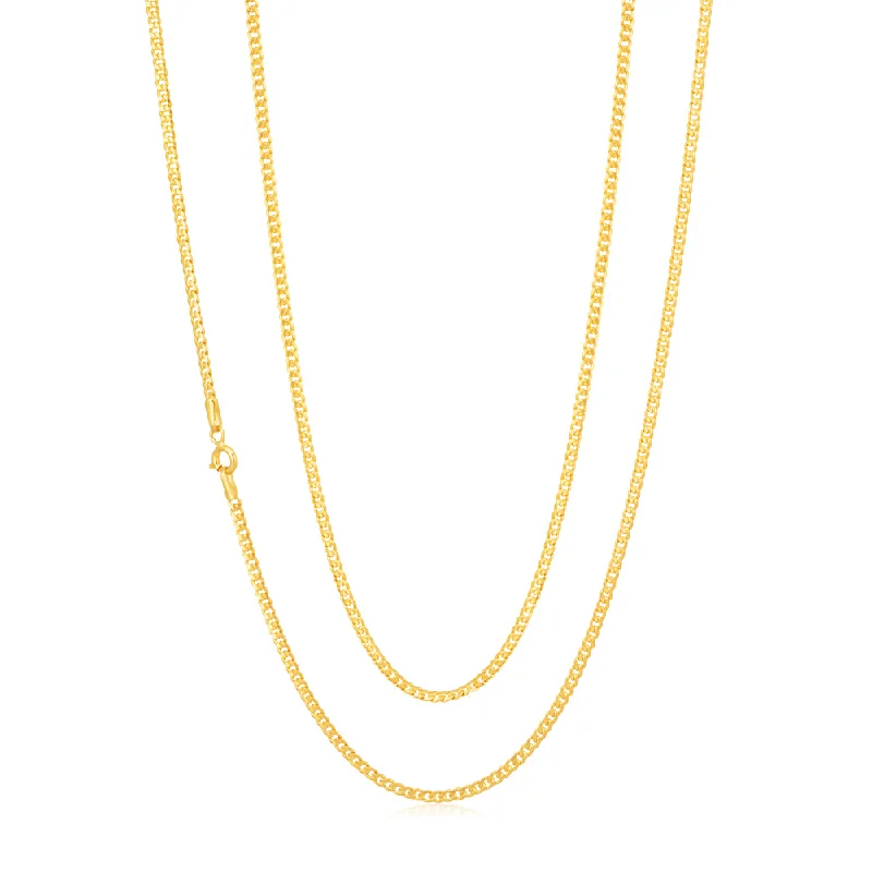 Affordable Luxury Jewelry – Style At A Great Price Statement Fashion Offers 9ct Yellow Gold Filled 60 Gauge Curb Chain 60cm