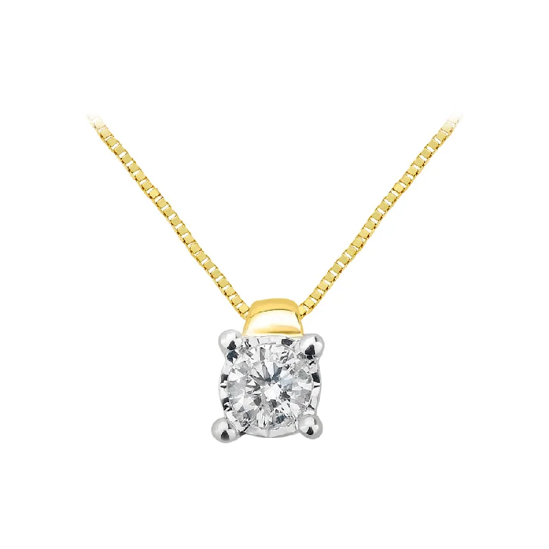 Bestselling Jewelry Now On Sale – Elevate Your Look Style Without Limits 9ct Yellow Gold Lovely Diamond Pendant With 45cm Chain