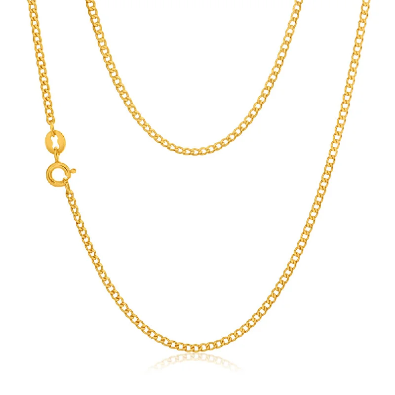 Handcrafted Jewelry Sale – Unique Designs At Low Prices Special Offers, Don't Miss 9ct Yellow Gold Silver Filled 45cm Curb Chain