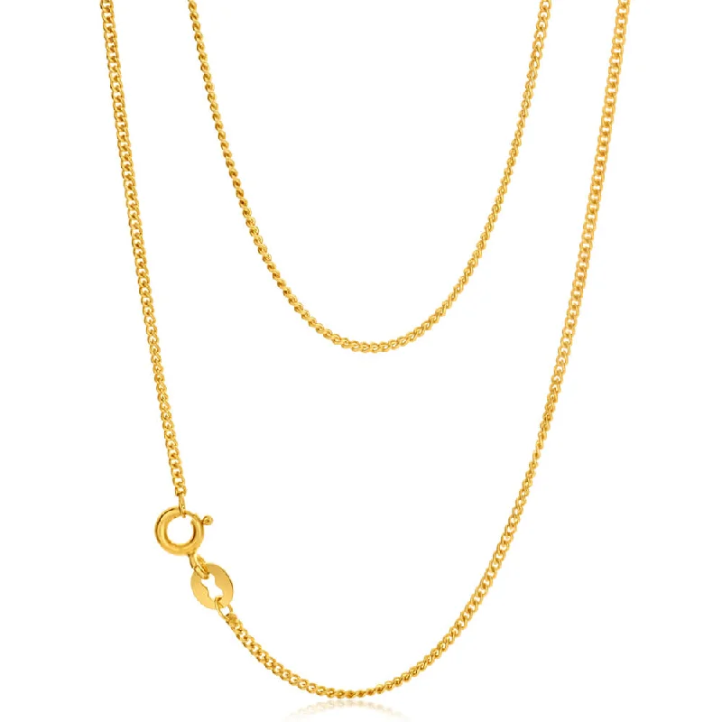 Gorgeous Jewelry, Limited-Time Savings Seasonal Fashion 9ct Yellow Gold Silver Filled Delicate 45cm Curb Chain