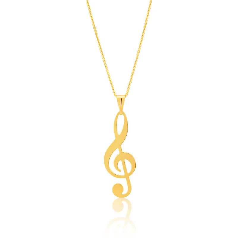 Don't Miss Out On Jaw-Dropping Jewelry Discounts 9ct Yellow Gold Silver Filled TREBLE Pendant