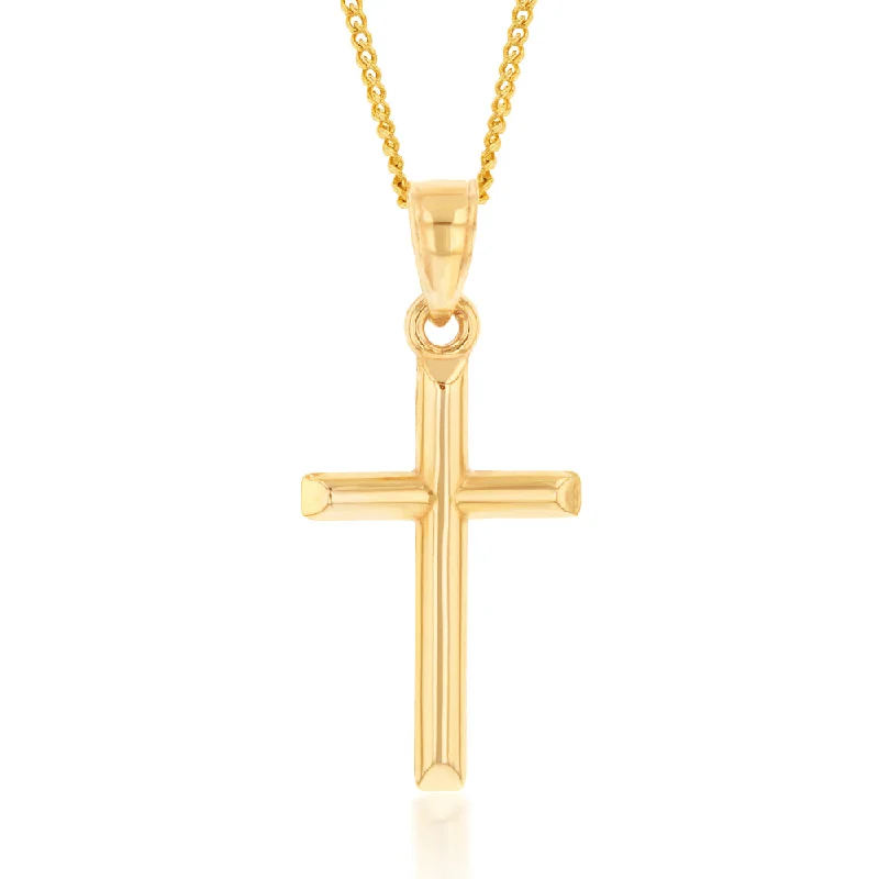 Jewelry Clearance Event – Stock Up Before It's Over Cozy Chic Promotions 9ct Yellow Gold Silverfilled Cross Pendant