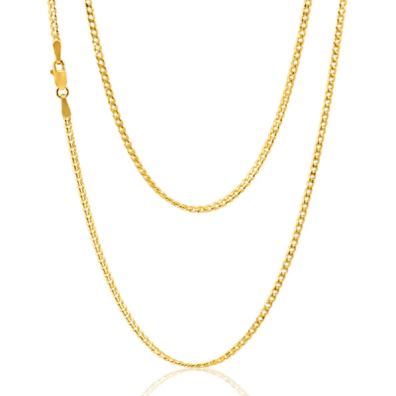 Shop Fine Jewelry With Amazing Deals 9ct Yellow Solid Gold 45cm 60 Gauge Curb Chain