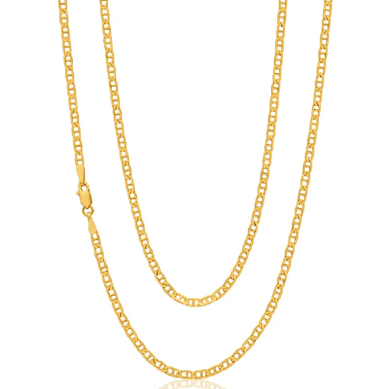 Get Ready To Sparkle – Special Jewelry Discounts Relaxed Style 9ct Yellow Solid Gold Anchor Chain