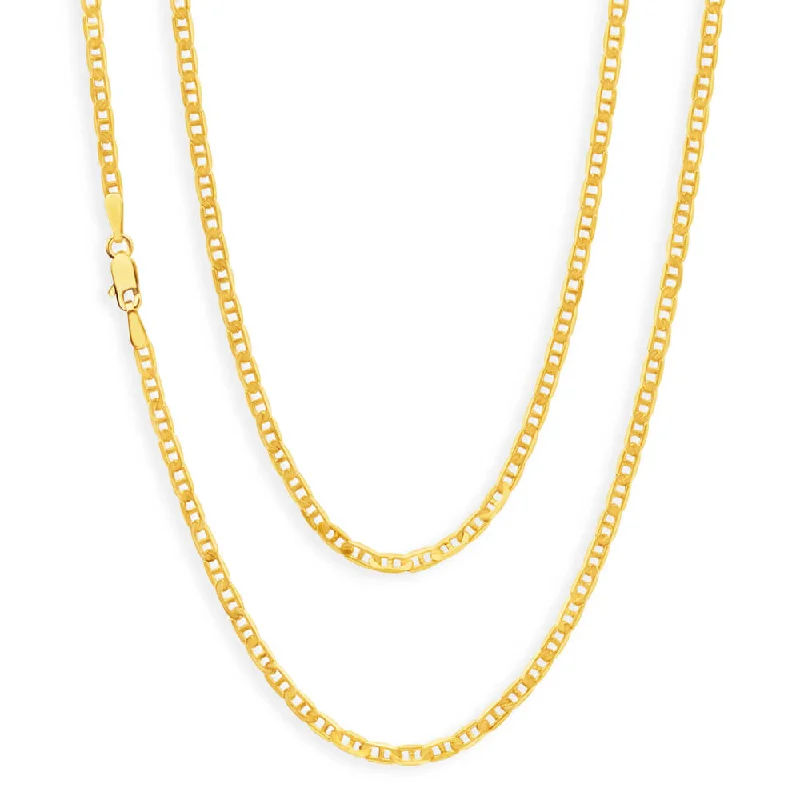 Don't Miss These Dazzling Jewelry Discounts 9ct Yellow Solid Gold Dazzling Anchor 50cm Chain