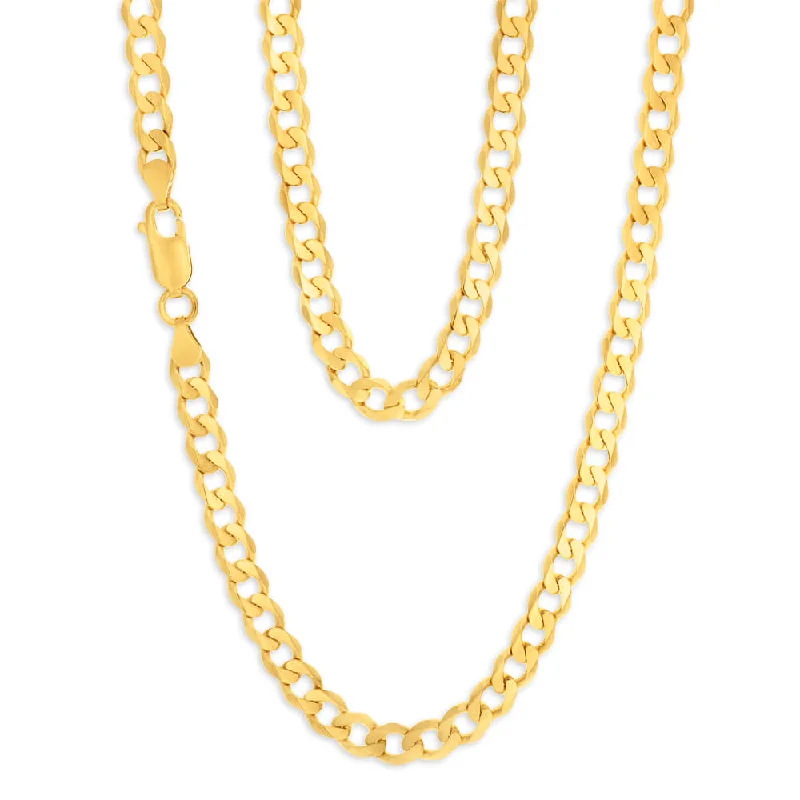 Personalized Jewelry Sale – Unique Gifts At Low Prices 9ct Yellow Solid Gold "Noah" Curb Chain