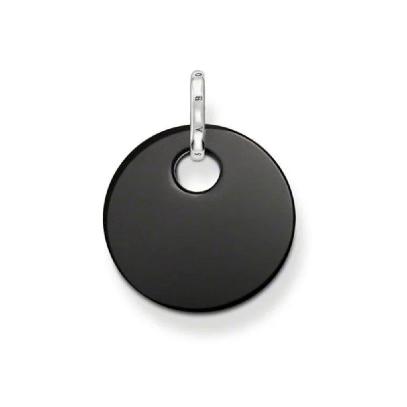 Get Ready To Sparkle – Special Jewelry Discounts Elegant Style Black Disc Pendant