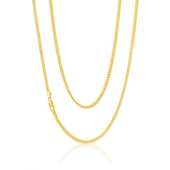 Sparkle For Less – Shop Our Limited-Time Jewelry Deals Curb Concave 80cm 80Gauge Chain