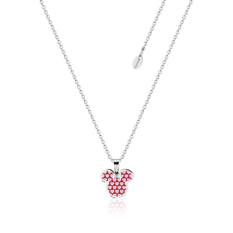 Personalized Jewelry Sale – Unique Gifts At Low Prices Timeless Elegance Sale DISNEY Stainless Steel 47cm Minnie Mouse Pink Heart Pendant on Chain