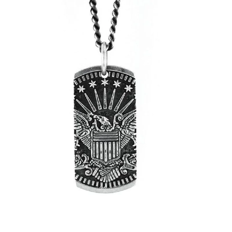 Trending Jewelry Now At Unbeatable Prices Relaxed Style Deals Eagle Dog Tag Pendant