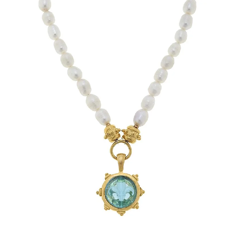 Seasonal Jewelry Deals – Elevate Your Style Must Haves Fleur Venetian Glass Pendant on Pearls