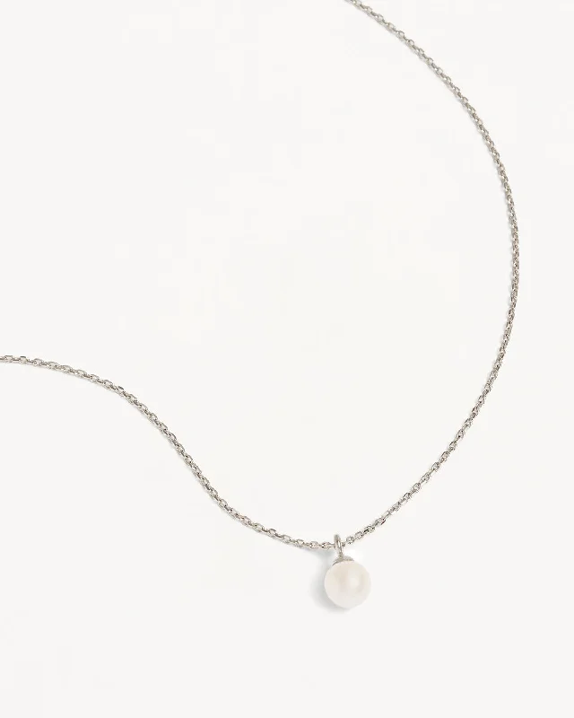 Must-Have Jewelry At Unbelievable Discounts Sterling Silver Floating On Air Pearl Necklace