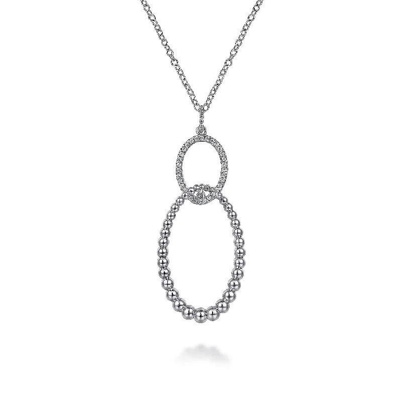 Limited-Stock Jewelry Sale – Once It's Gone, It's Gone Special Offer For You Sterling Silver Bujukan White Sapphire Circle Pendant Necklace