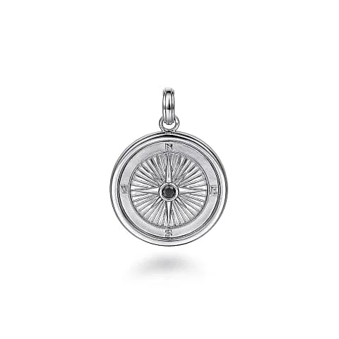 Flash Sale On Exquisite Jewelry – Don't Miss Out Hot Deals Gabriel & Co. 925 Sterling Silver Compass Pendant with Black Spinel