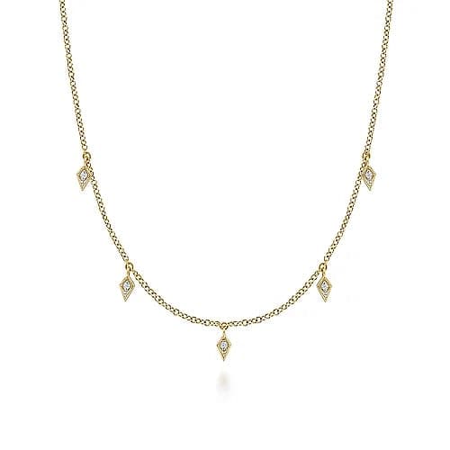 Grab Your Favorite Jewelry At The Lowest Prices The Latest Fashion Trends Gabriel & Co. Kite-Diamond Droplet Necklace