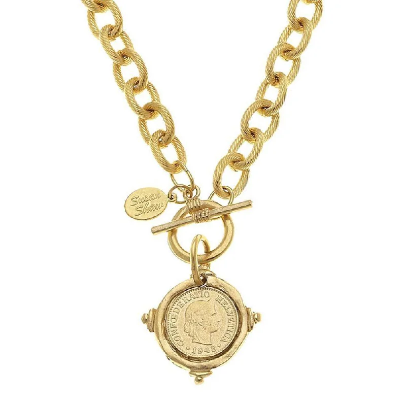 Breathtaking Jewelry At Limited-Time Savings Vintage Style Deals Gold Coin Pendant Necklace on Chain