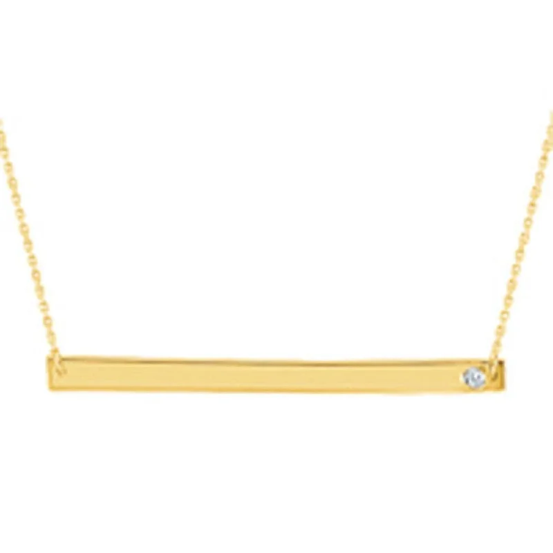 Exclusive Online Discounts On Stylish Jewelry Fashionable Comfort Promotions Gold Engravable Necklace