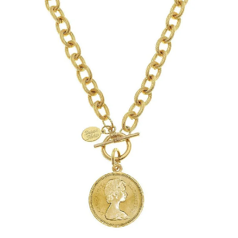 Jewelry Sale Alert – Shop Timeless Elegance Today Gold Queen Coin on Chain